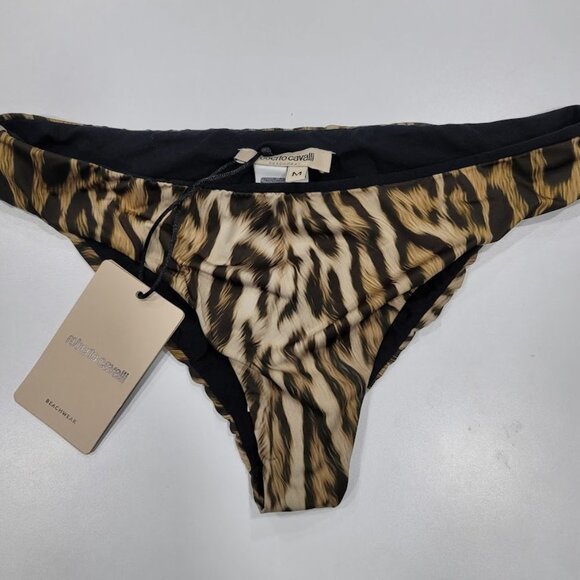 Roberto Cavalli Bikini Bottom Leopard Print Sz Medium - Picture 9 of 9